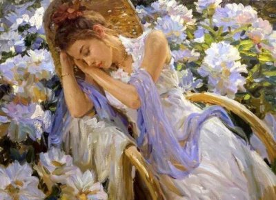 ​俄罗斯国宝级艺术家人体油画中的性感女郎，令人沉醉