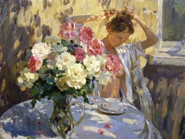 俄罗斯国宝级艺术家人体油画中的性感女郎，令人沉醉