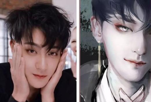 黄子韬漫画脸，二次元形象大受欢迎！