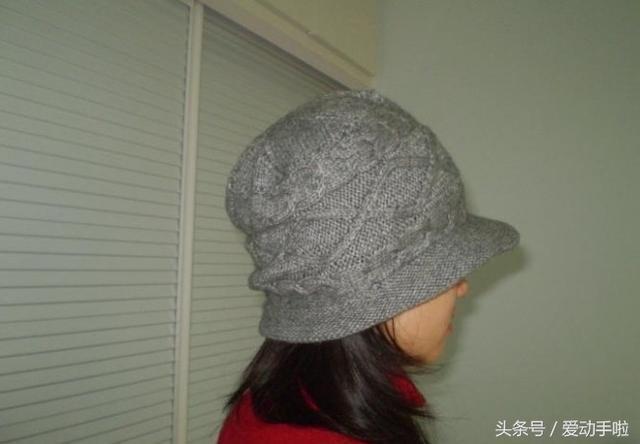 教大家编织一款时尚的女士毛线帽子，附带教程