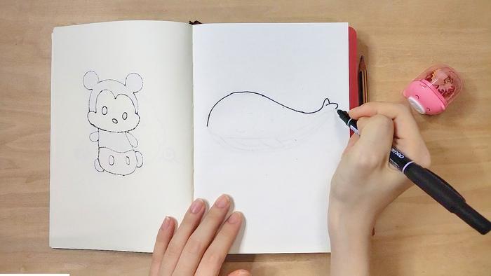 点点有画说-画鲸鱼简笔画，睡一觉，鲸力充沛