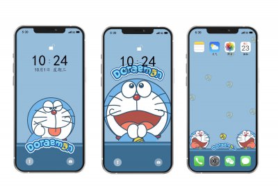 ​叮当猫手机壁纸套图