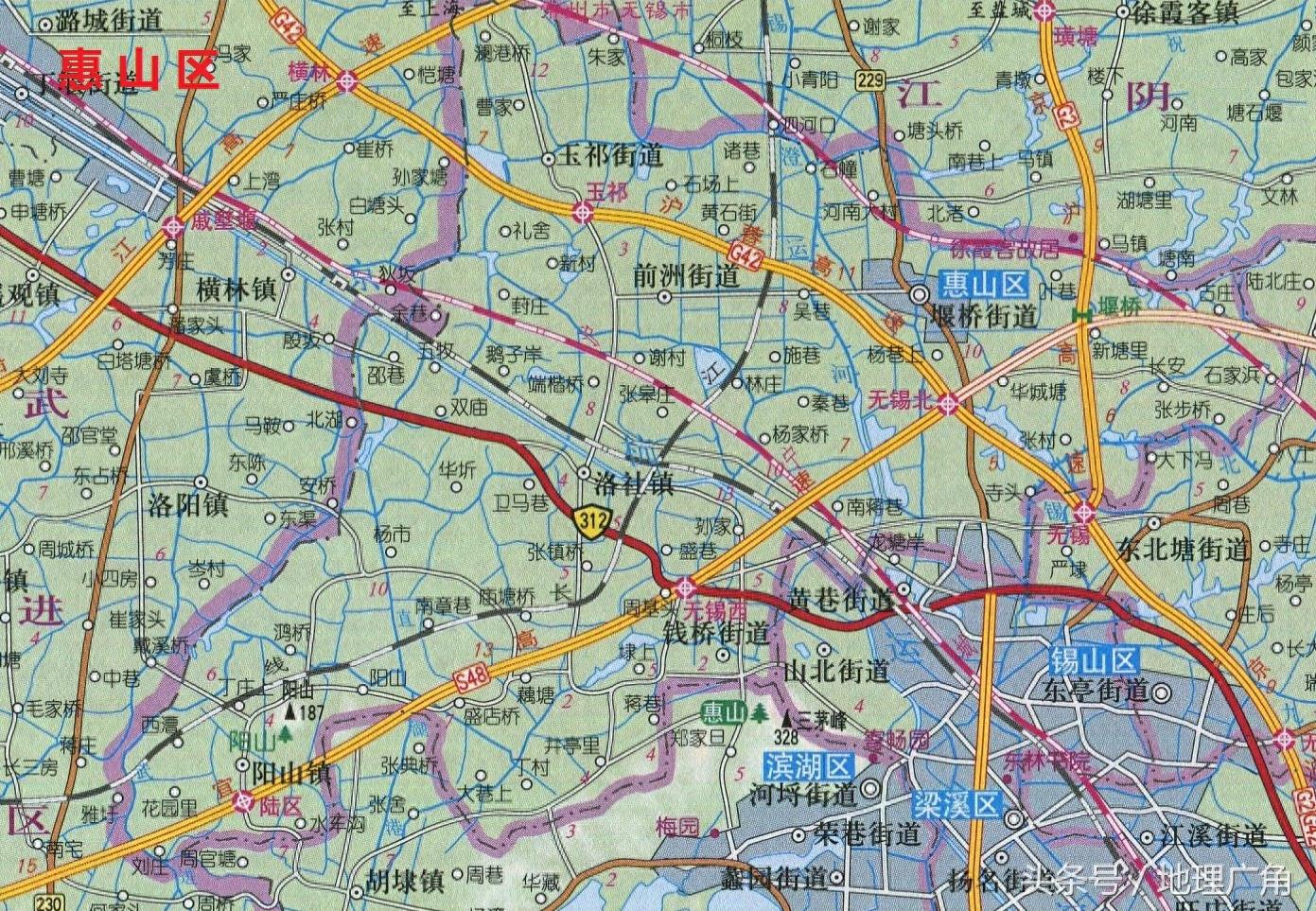 江苏省无锡市行政区划地图（含各区市GDP）