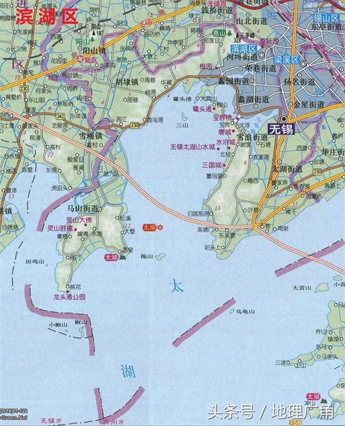 江苏省无锡市行政区划地图（含各区市GDP）