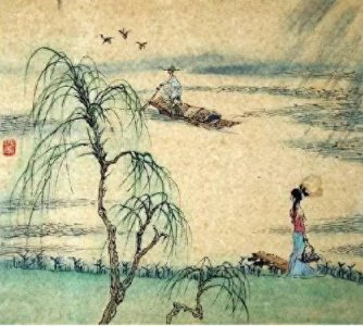 ​最美不过初相见《竹枝词·其一》东边日出西边雨，道是无晴却有晴