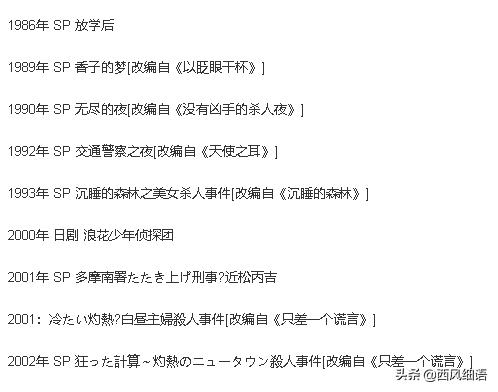 东野圭吾十部必看剧（东野圭吾作品翻拍的48部影视剧）(73)