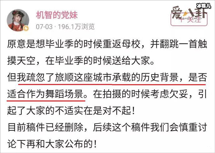 网红机智的党妹博物馆前跳舞引热议