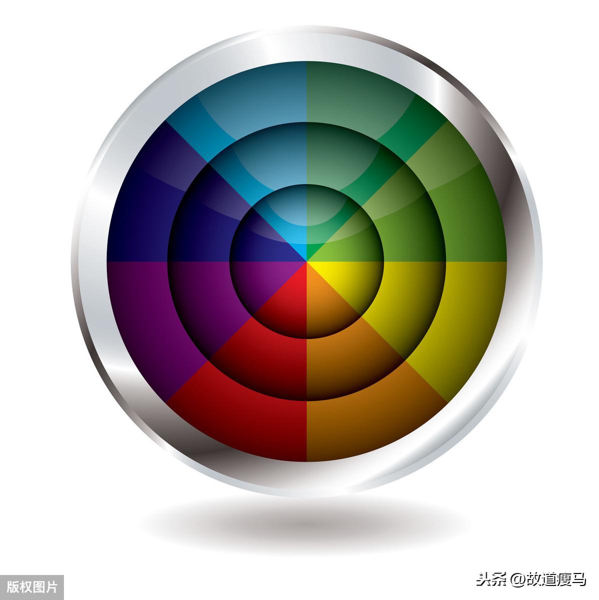 黄色rgb颜色值图片（12色相环各颜色的RGB标准值）