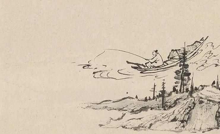 寒江独钓图全诗马远