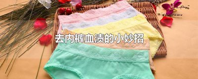 ​去内裤血渍的小妙招