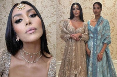 ​瓦妮莎晒美照，浓妆艳抹显年轻，与女儿穿华服自拍！秀丰腴身材