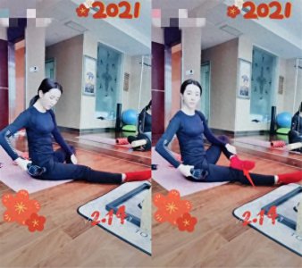 ​央视主持人李思思出现在镜头前，袜子上有个大洞，腿又细又长