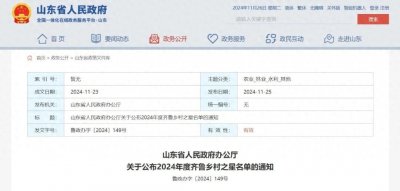 ​齐鲁乡村之星！诸城上榜的是……