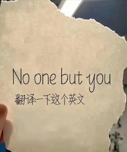 ​“NO one but you”用中文怎么说？千人千种，中文真是博大精深