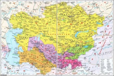 ​中亚五国高清地图
